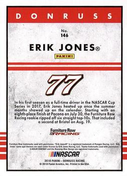 2018 Donruss #146 Erik Jones Back