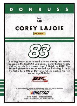 2018 Donruss #148 Corey LaJoie Back