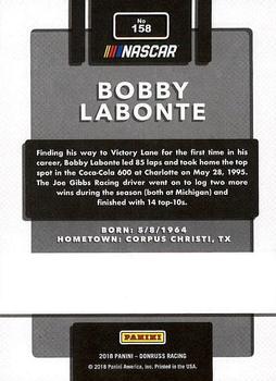 2018 Donruss #158 Bobby Labonte Back