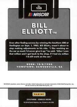 2018 Donruss #159 Bill Elliott Back