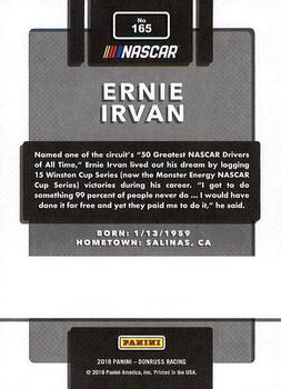 2018 Donruss #165 Ernie Irvan Back