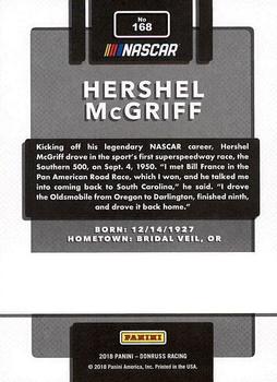 2018 Donruss #168 Hershel McGriff Back