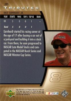 2000 Upper Deck Tributes Dale Earnhardt Jr. #JR3 Dale Earnhardt Jr. Back