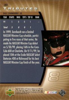 2000 Upper Deck Tributes Dale Earnhardt Jr. #JR8 Dale Earnhardt Jr. Back