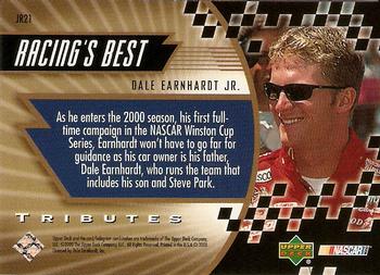 2000 Upper Deck Tributes Dale Earnhardt Jr. #JR21 Dale Earnhardt Jr. Back