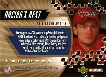 2000 Upper Deck Tributes Dale Earnhardt Jr. #JR25 Dale Earnhardt Jr. Back