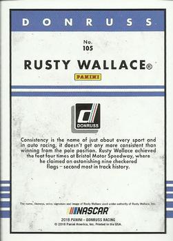 2018 Donruss - Gold Foil #105 Rusty Wallace Back