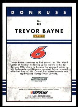 2018 Donruss - Gold Foil #126 Trevor Bayne Back
