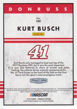 2018 Donruss - Gold Foil #132 Kurt Busch Back