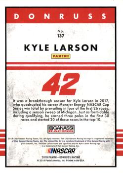 2018 Donruss - Gold Foil #137 Kyle Larson Back
