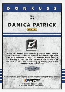 2018 Donruss - Gold Foil #142 Danica Patrick Back