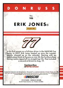 2018 Donruss - Gold Foil #146 Erik Jones Back