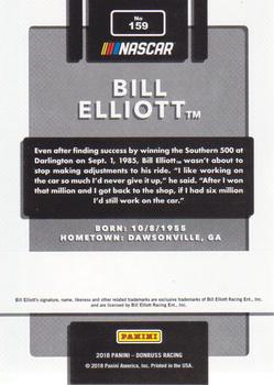 2018 Donruss - Gold Foil #159 Bill Elliott Back