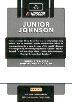 2018 Donruss - Gold Foil #170 Junior Johnson Back