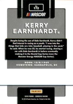 2018 Donruss - Gold Foil #172 Kerry Earnhardt Back