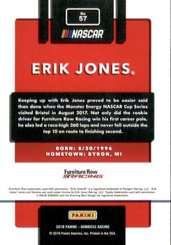 2018 Donruss - Gold Foil #57 Erik Jones Back