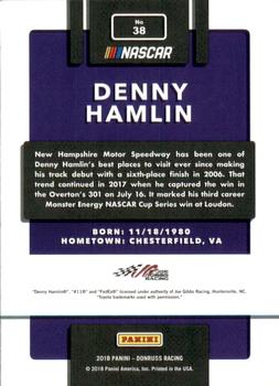 2018 Donruss - Red Foil #38 Denny Hamlin Back
