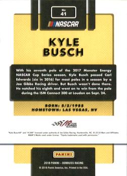 2018 Donruss - Red Foil #41 Kyle Busch Back