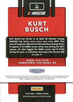 2018 Donruss - Red Foil #42 Kurt Busch Back
