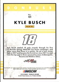 2018 Donruss - Red Foil #131 Kyle Busch Back