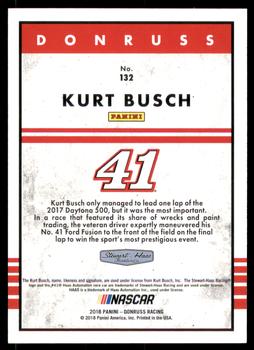 2018 Donruss - Red Foil #132 Kurt Busch Back