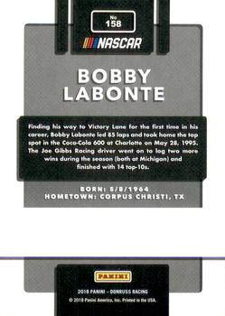 2018 Donruss - Red Foil #158 Bobby Labonte Back