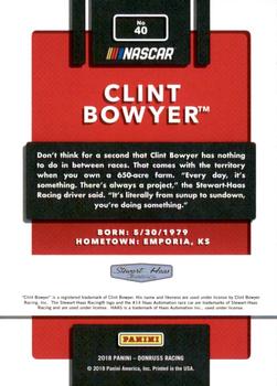 2018 Donruss - Red Foil #40 Clint Bowyer Back