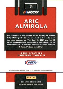 2018 Donruss - Red Foil #54 Aric Almirola Back