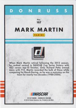 2018 Donruss - Green Foil #107 Mark Martin Back