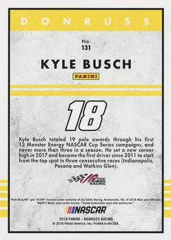 2018 Donruss - Green Foil #131 Kyle Busch Back