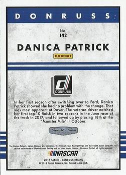 2018 Donruss - Green Foil #142 Danica Patrick Back