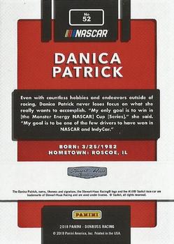 2018 Donruss - Green Foil #52 Danica Patrick Back