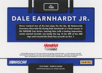 2018 Donruss - Press Proof Gold #100 Dale Earnhardt Jr Back