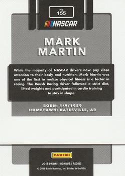 2018 Donruss - Press Proof Gold #155 Mark Martin Back