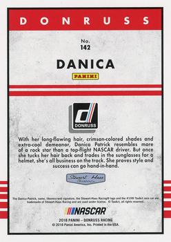 2018 Donruss - Press Proof Gold #142 Danica Patrick Back