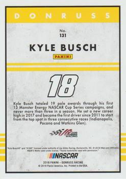 2018 Donruss - Press Proof Holofoil #131 Kyle Busch Back
