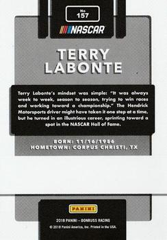 2018 Donruss - Press Proof Holofoil #157 Terry Labonte Back