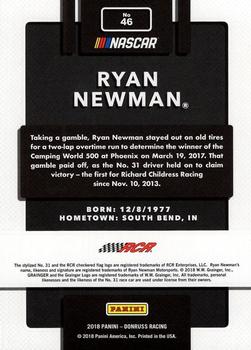 2018 Donruss - Press Proof Holofoil #46 Ryan Newman Back