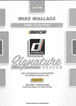 2018 Donruss - Signature Series #SS-MW Mike Wallace Back
