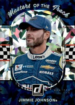 2018 Donruss - Masters of the Track Cracked Ice #MT1 Jimmie Johnson Front