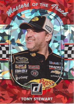 2018 Donruss - Masters of the Track Cracked Ice #MT3 Tony Stewart Front