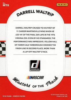 2018 Donruss - Masters of the Track Cracked Ice #MT8 Darrell Waltrip Back