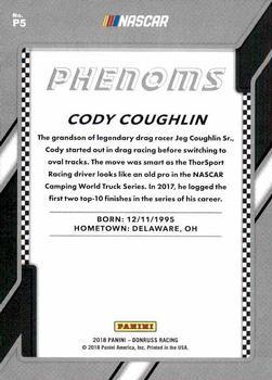 2018 Donruss - Phenoms Cracked Ice #P5 Cody Coughlin Back