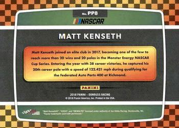 2018 Donruss - Pole Position #PP8 Matt Kenseth Back