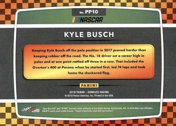 2018 Donruss - Pole Position #PP10 Kyle Busch Back