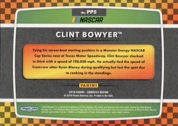 2018 Donruss - Pole Position Xplosion #PP5 Clint Bowyer Back