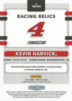 2018 Donruss - Racing Relics #RR-KH Kevin Harvick Back