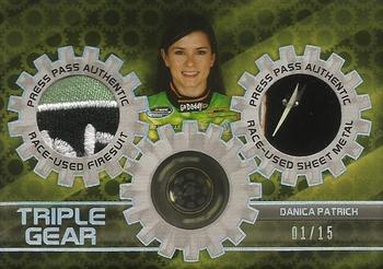 2012 Press Pass - Triple Gear Double #TG-DP Danica Patrick Front