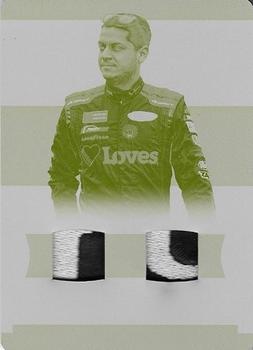 2017 Panini National Treasures - Dual Firesuit Materials Printing Plates Yellow #DFM-LC Landon Cassill Front