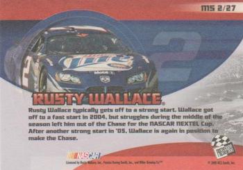 2005 Press Pass Collectors Series Making the Show #MS 2 Rusty Wallace Back